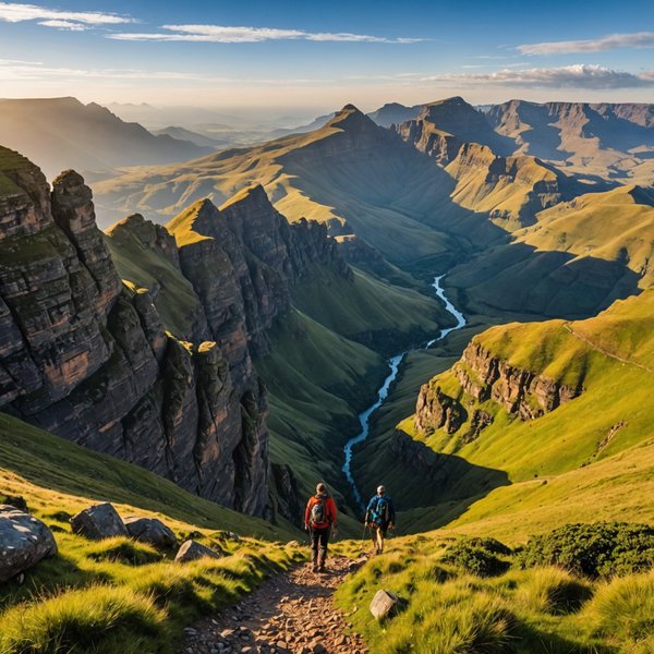 Quels sont les itinéraires recommandés pour une randonnée dans les montagnes de Drakensberg, Afrique du Sud : équipements et conseils ?